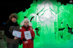 Муромского богатыря вырезали из куска льда